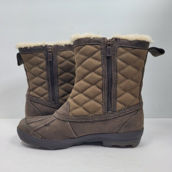 UGG Women's Brown Bellegarde Winter Rain Boots S/N 1001731 US Size 8 - Picture 6 of 11